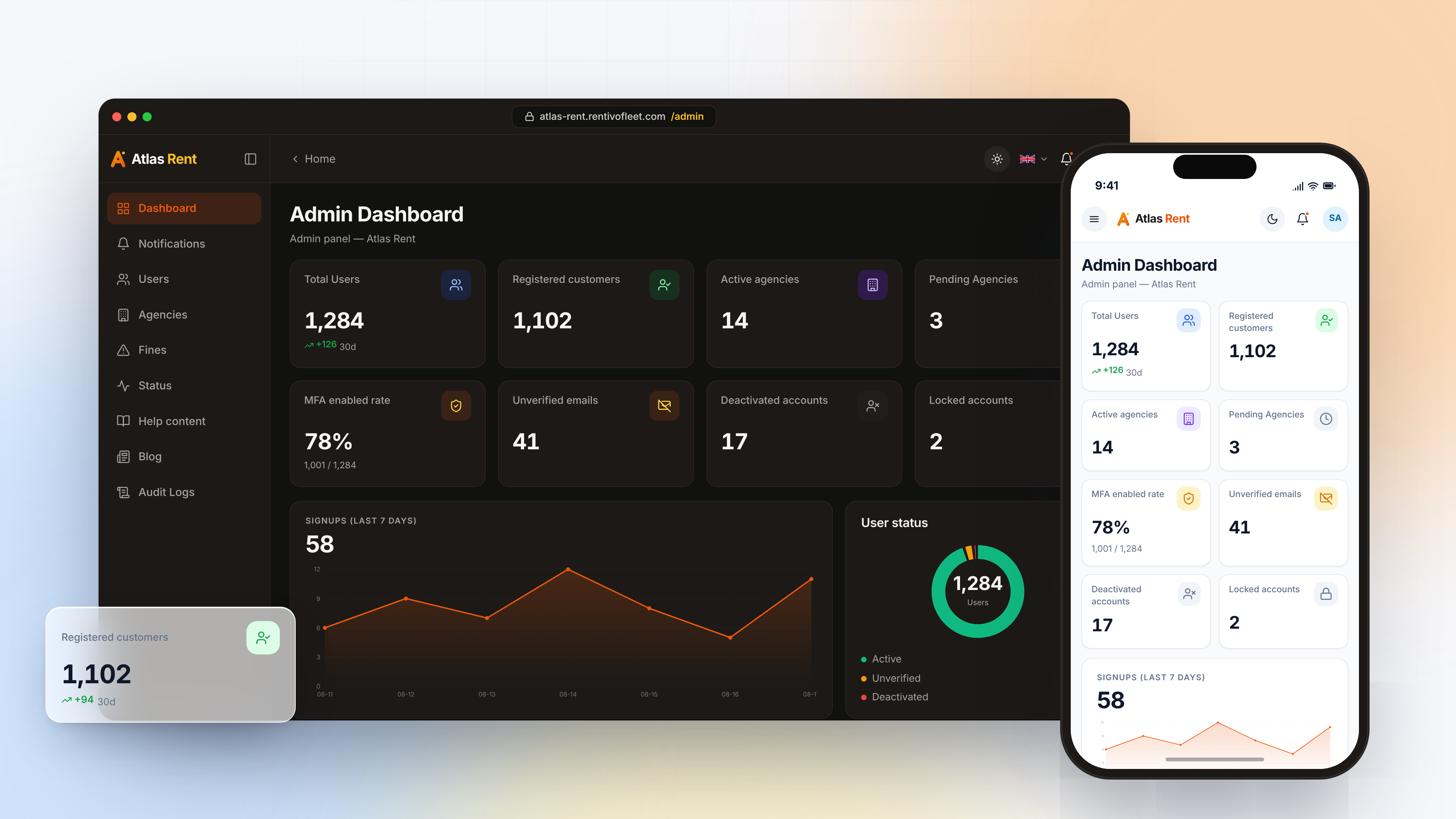 وظائف الإدارة — Responsive browser phone